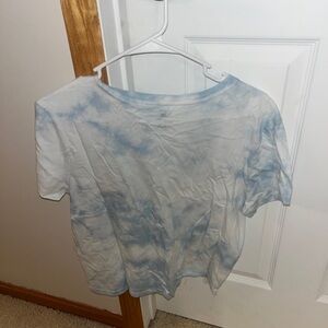 Me to we blue and white shirt